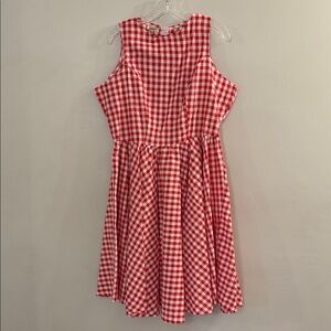 Women’s Belsira, Red Gingham Retro/Pin-Up Sleeveless Dress, 3x, NWOT